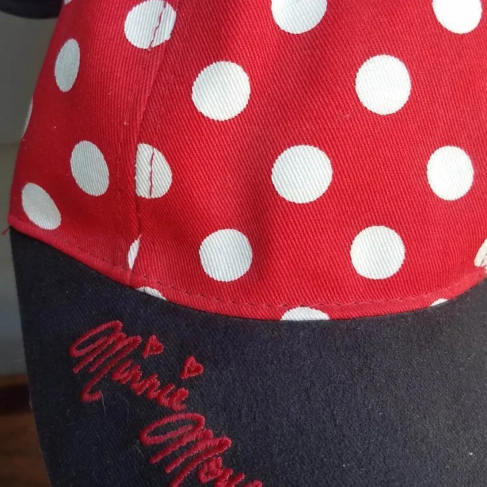Disney World Minnie Mouse Cap with Ears Youth size
